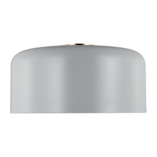  7705401EN3-118 - Malone transitional 1-light LED indoor dimmable large ceiling flush mount in matte grey finish with